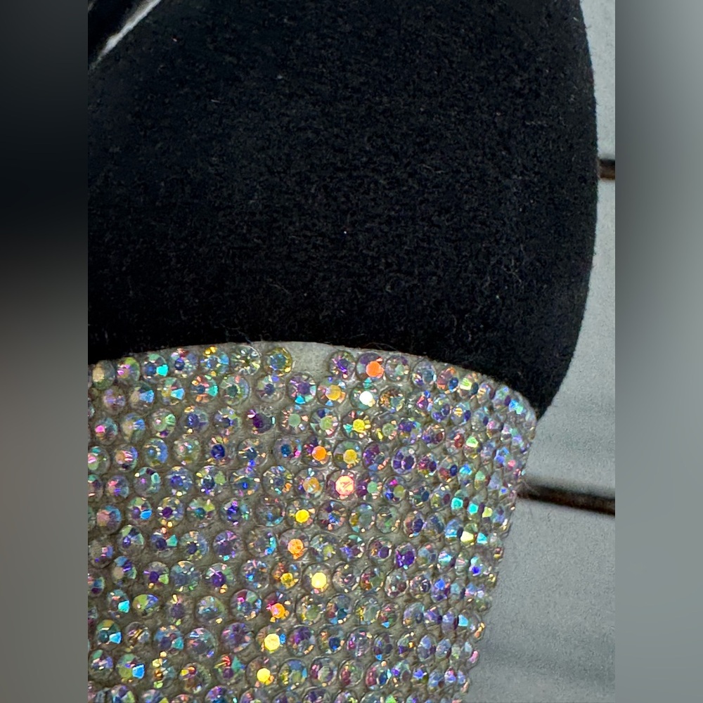 Kate Spade Aurora Borealis Bling Iridescent Statement Heels Womens Size 6M - Picture 10 of 11
